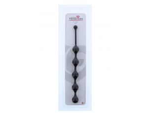 Sznur analny silikonowy 5 kulek Dream Toys czarny 28 cm