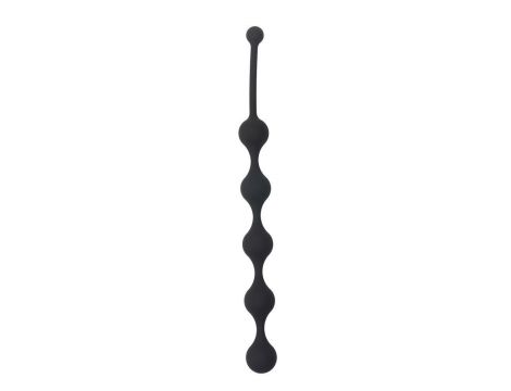 Sznur analny silikonowy 5 kulek Dream Toys czarny 28 cm - 2