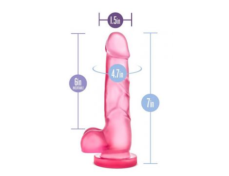 Dildo żelowe Blush B Yours Sweet n Hard 4 różowe - 5