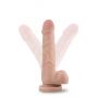 Realistyczne dildo Blush Dr. Skin Basic cieliste PVC - 4