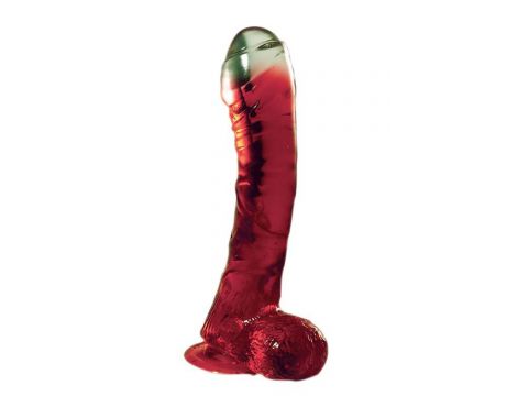 Dildo z przyssawką Lazy Buttcock 6.5 czerwone NMC - 4