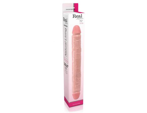 Dildo podwójne realistyczne Real Rapture PVC 34 cm - 2