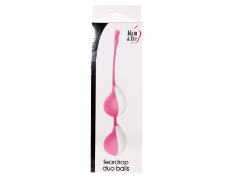 Kulki silikonowe NS Novelties Teardrop Duo Balls różowe 20 cm