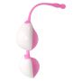 Kulki silikonowe NS Novelties Teardrop Duo Balls różowe 20 cm - 3