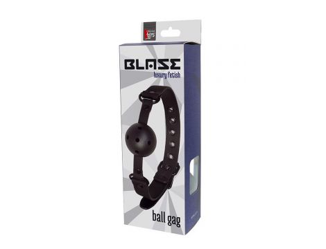 Oddychający knebel kulowy Blaze Dream Toys czarny