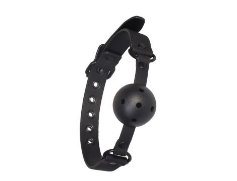 Oddychający knebel kulowy Blaze Dream Toys czarny - 2