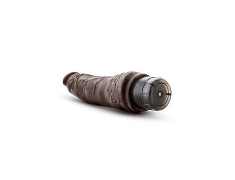 Realistyczny wibrator Dr Skin Cock Vibe czekoladowy 7 cali - 4