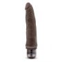 Realistyczny wibrator Dr Skin Cock Vibe czekoladowy 7 cali - 3