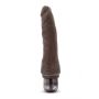 Realistyczny wibrator Dr Skin Cock Vibe czekoladowy 7 cali - 4