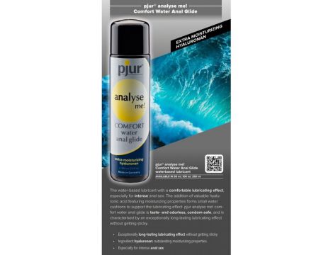 Żel analny Pjur Analyse Me Comfort Glide 100ml z kwasem hialuronowym - 2