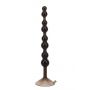 Pręt analny Love Throb NMC czarny miękki PVC z przyssawką ø4cm - 3