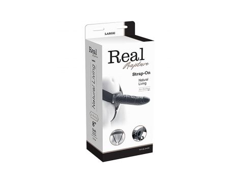 Proteza penisa Real Rapture 20.5 cm czarny wodoodporna