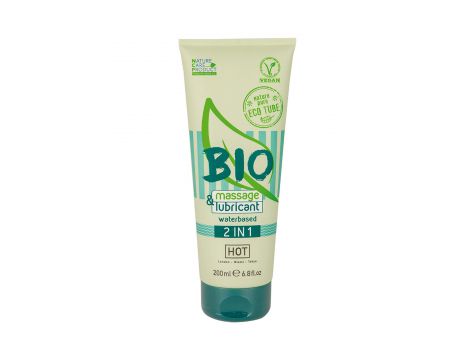 Żel Hot Bio do masażu i lubrykantu na bazie wody 2w1 200 ml