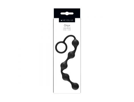 Kulki analne silikonowe Me You Us Onyx 20.5 cm - 3