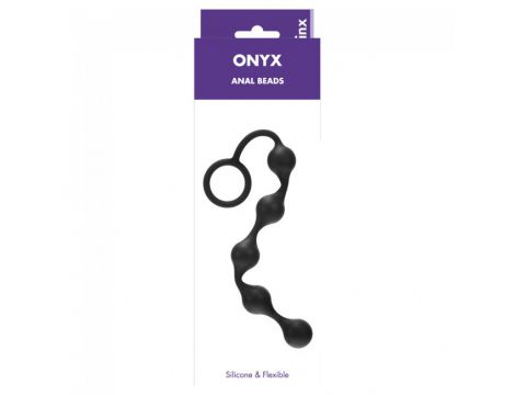 Kulki analne silikonowe Me You Us Onyx 20.5 cm - 4