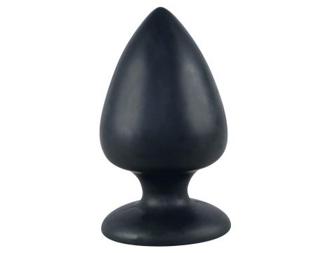 Korek analny Black Velvets silikonowy duży z przyssawką 14 cm - 4
