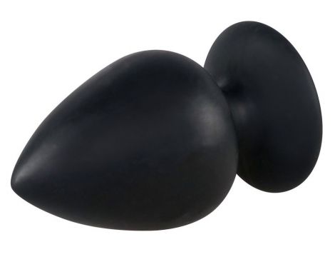Korek analny Black Velvets silikonowy duży z przyssawką 14 cm - 5
