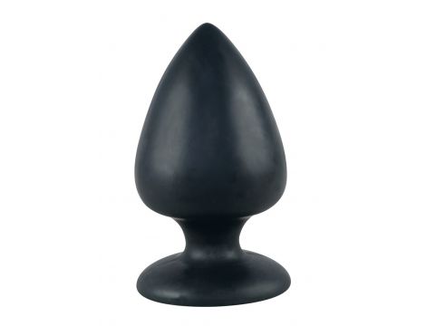 Korek analny Black Velvets silikonowy duży z przyssawką 14 cm - 3