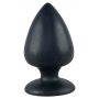 Korek analny Black Velvets silikonowy duży z przyssawką 14 cm - 5