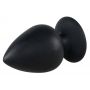 Korek analny Black Velvets silikonowy duży z przyssawką 14 cm - 6