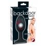 Korek analny silikonowy Backdoor Friend czarny 12 cm - 3