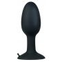 Korek analny silikonowy Backdoor Friend czarny 12 cm - 5