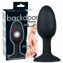 Korek analny silikonowy Backdoor Friend czarny 12 cm - 6