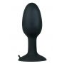 Korek analny silikonowy Backdoor Friend czarny 12 cm - 4
