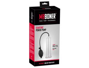 Pompka do penisa Mister Boner przezroczysta 21,5 cm