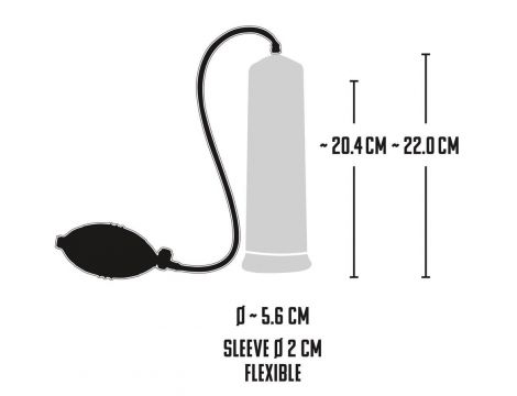 Pompka do penisa Mister Boner przezroczysta 21,5 cm - 4