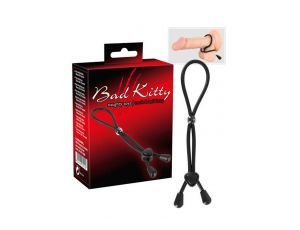 Pierścień erekcyjny Bad Kitty czarny silikon 38 cm