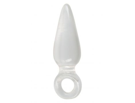 Korek analny transparentny z pętlą na palec You2Toys 9,5 cm - 3