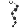 Łańcuch kulkowy analny Black Velvets silikonowy czarny 40 cm - 6