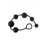 Łańcuch kulkowy analny Black Velvets silikonowy czarny 40 cm - 5
