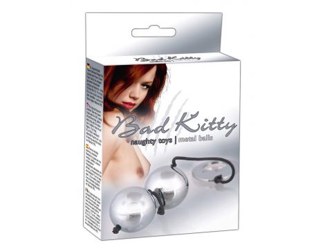 Stalowe kulki miłości Bad Kitty srebrne 23 cm - 2