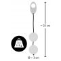 Stalowe kulki miłości Bad Kitty srebrne 23 cm - 8