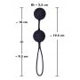 Kulki miłości Black Velvets dla początkujących silikonowe 19.5 cm - 11