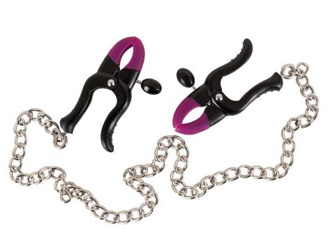 Klipsy na sutki Bad Kitty silikonowe purpurowe 37 cm - 4