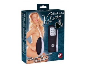 Wibrujące jajko aksamitne You2Toys czarne 6 cm