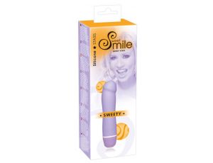Mini wibrator Sweet Smile fioletowy silikonowy 12 cm