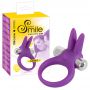 Pierścień wibrujący Sweet Smile z uszami króliczymi fioletowy 6,5 cm - 12