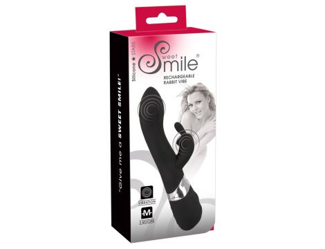 Wibrator króliczek Sweet Smile silikonowy USB 21 cm - 2