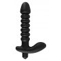 Wibrator analny silikonowy Black Velvets czarny 17 cm - 4