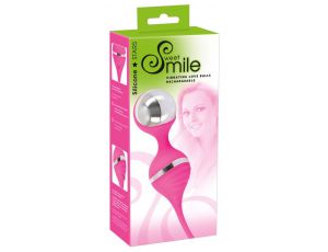 Kulki wibracyjne Sweet Smile różowe USB 18 cm