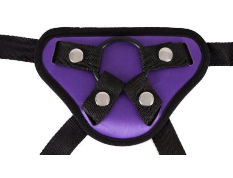 Uprząż do strap on You2Toys z trzema pierścieniami fioletowo czarna - 6