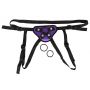 Uprząż do strap on You2Toys z trzema pierścieniami fioletowo czarna - 6