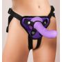 Uprząż do strap on You2Toys z trzema pierścieniami fioletowo czarna - 4
