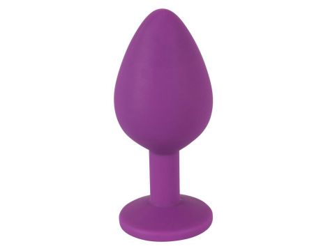 Korek analny Colorful Joy Jewel fioletowy 8 cm - 4