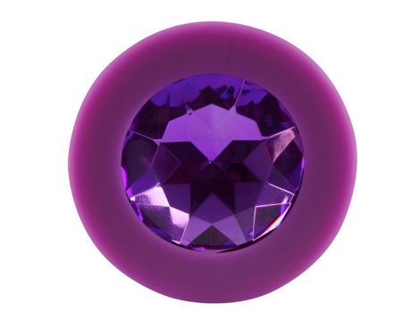 Korek analny Colorful Joy Jewel fioletowy 8 cm - 6