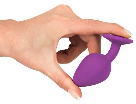 Korek analny Colorful Joy Jewel fioletowy 8 cm - 7